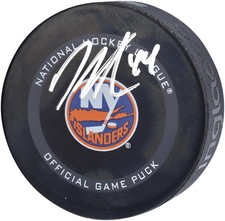Jean-Gabriel Pageau Islanders Signed 2021 Model Official Game Puck