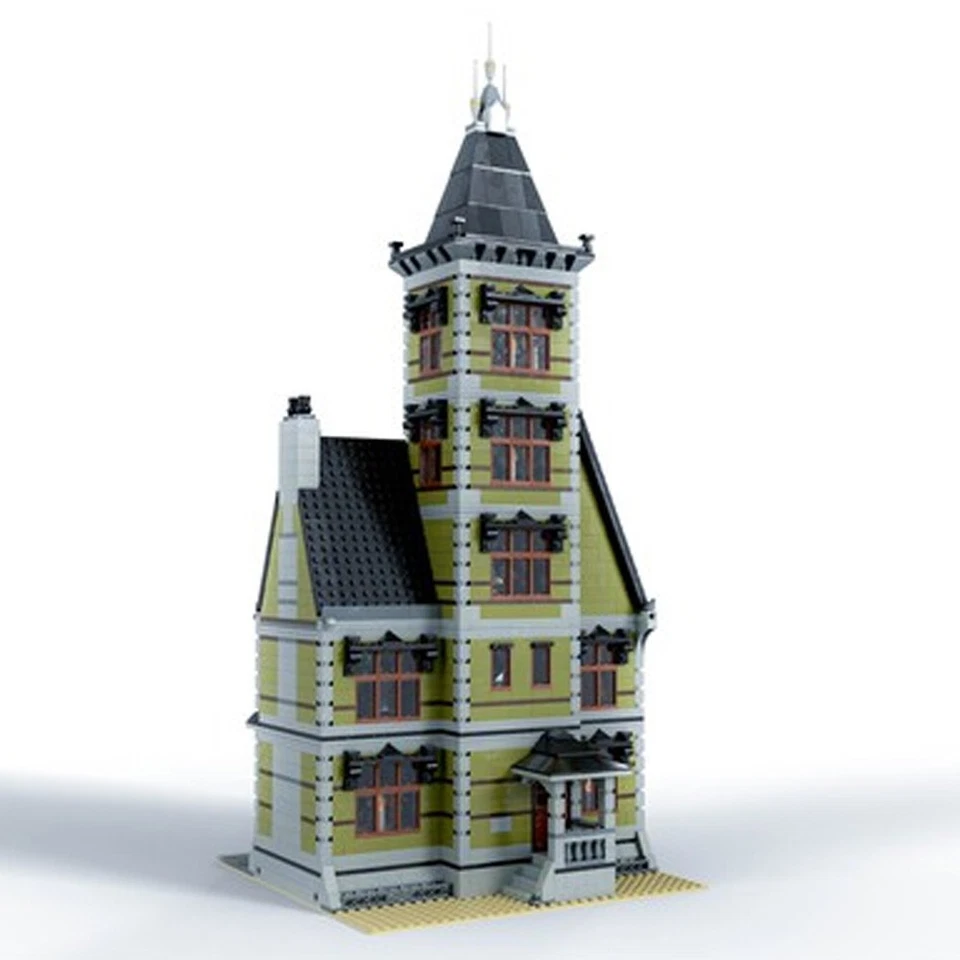 Compatible Modular Building: Haunted House with Full Interior 3723 Build Moc - Image 2 of 4