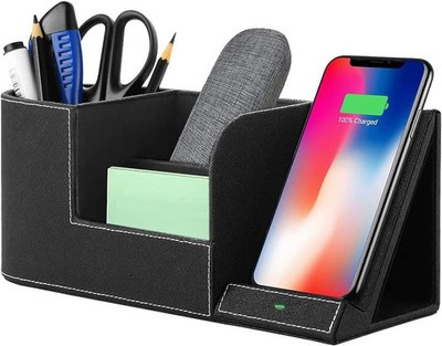 OUTXE 10W Fast Wireless Charger Organizer Qi Ladegerät Induktive Ladestation Neu