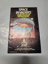 Space Invaders Atari 2600 Manual Only