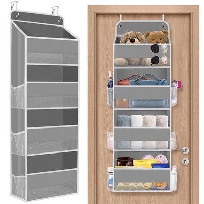 SpaceHacks 1 Pack Over The Door Organizer Hanging Storage Organizer with Clear