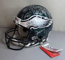Philadelphia Eagles Signed Full Size Authentic Riddell NFL Football Helmet 2002