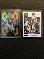 2021 Panini Select - Premier Level Justin Fields  Orange Prizm Die-Cut /249 (RC)