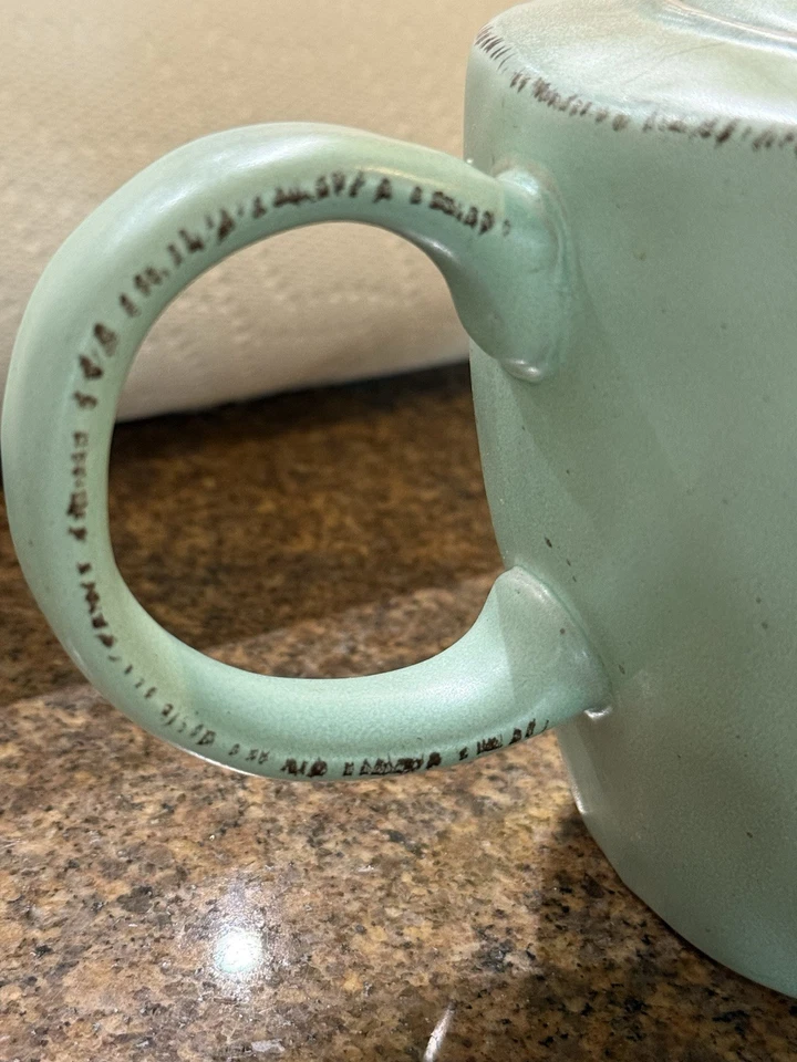 Spectrum Designs Bunny Rabbit Teapot Sage Green 2018 So Sweet! EUC - Image 4 of 4