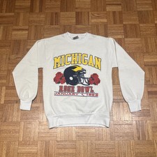 1991 Michigan Wolverines Rose Bowl Crewneck Sweatshirt Size MED - USA Made - EXC