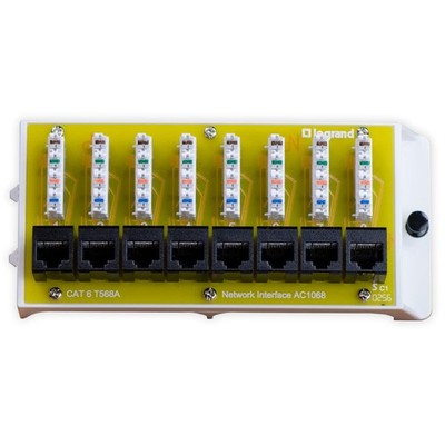 8 Port Cat 6 Network Interface Controller Adapter for Home Networking
