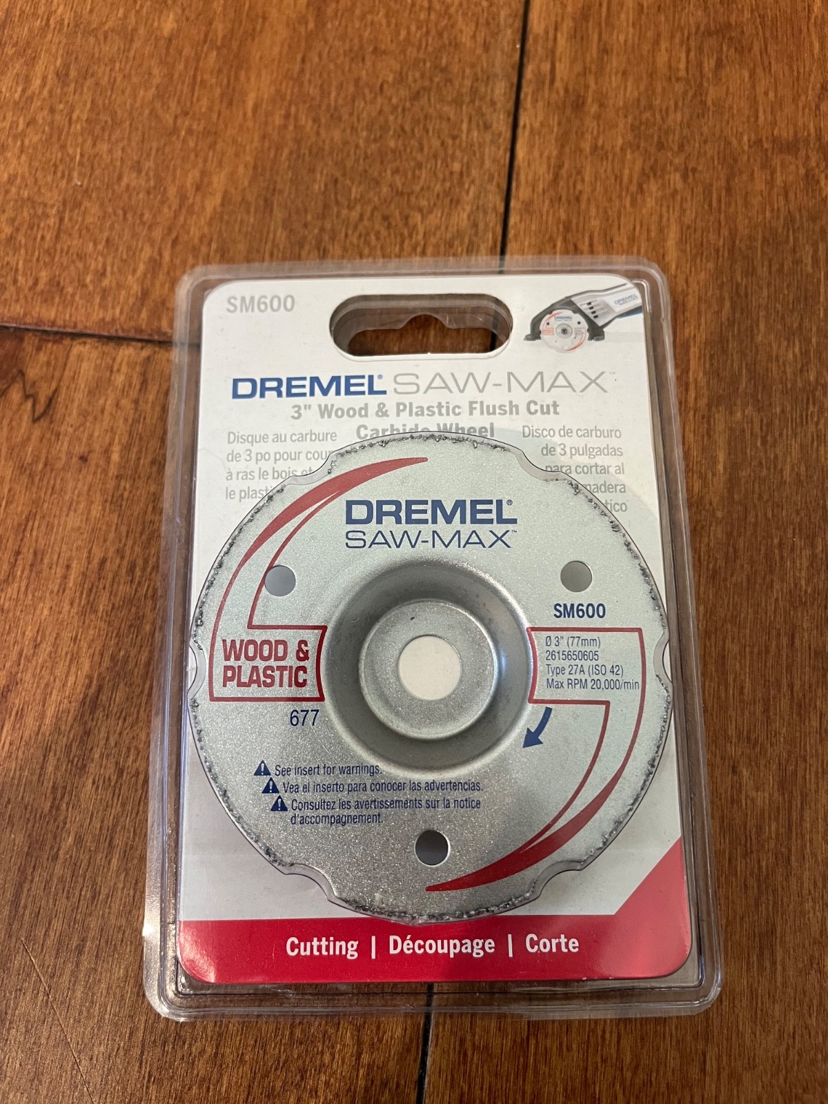 Dremel Saw-Max SM600 Carbide Wheel 3" Wood & Plastic