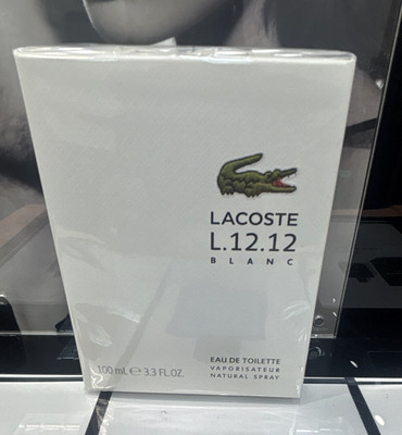 Lacoste L.12.12 Blanc Eau de Toilette Natural Spray, Regular Size 3.3 fl oz