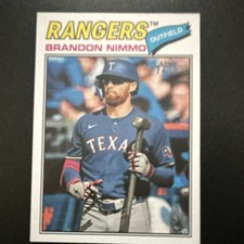 Topps Heritage Brandon Nimmo Texas Rangers #119 Baseball Card