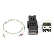 Temperature Controller Kit, 0-1300℃ AC 110V-240V LED PID Alarm Digital Digita...