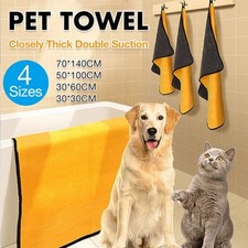 Pet Drying Towel Ultra-absorbent Water Dog Cat Bath Microfiber Clean Soft Cloth