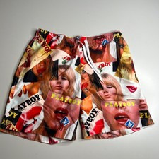 Playboy x PacSun Swim Trunks Shorts Mens Small S Collage Print Magazine Cover