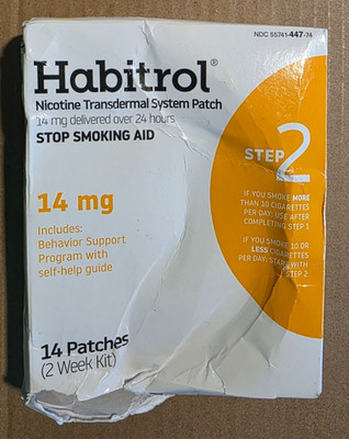 Habitrol STEP 2  Nicotine Transdermal System Patches 14mg - 14 Patches MAY 2027