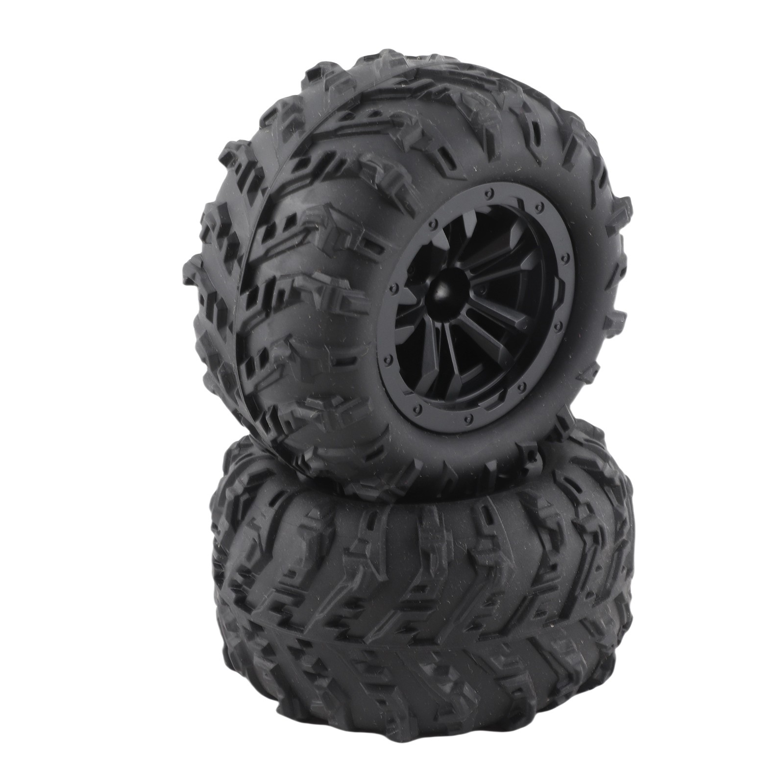 2Pcs 85mm RC Car Tire 47mm Width 12mm Hex Adapter Rubber Car Tyres For SCY 16101