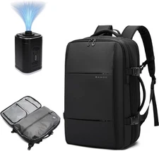 BANGE Backpack with Anti-Theft Vacuum Compression Travel With Air Pump