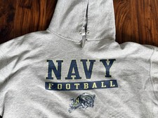 Champion Navy Midshipmen Football Hoodie Swea...