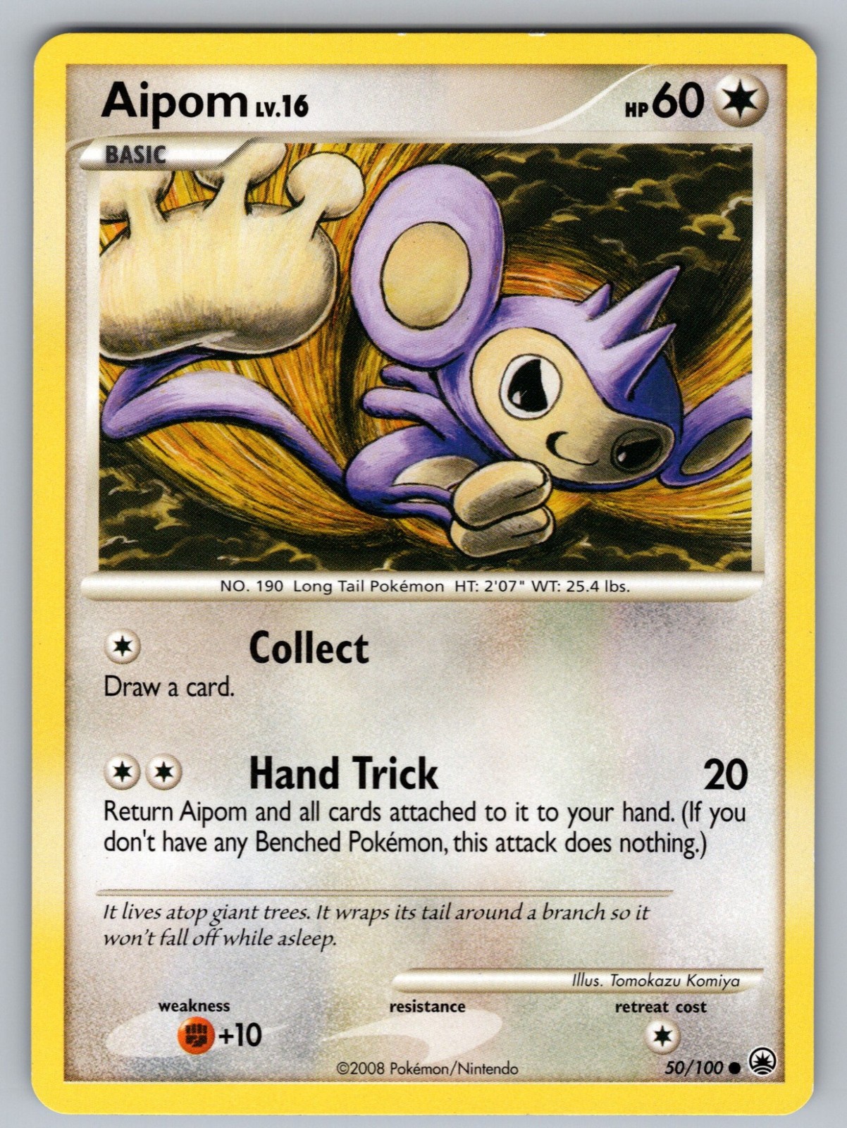 Aipom (50) - 50/100 - LP - Majestic Dawn
