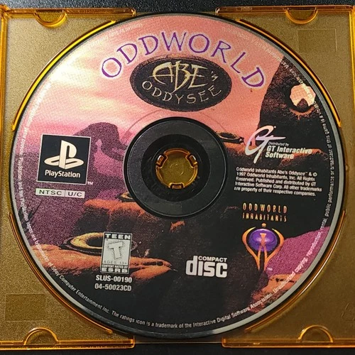 Oddworld: Abe's Oddysee (Sony PlayStation 1, 1997), Disc Only