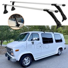 63 For Chevrolet G20 Van Rain Gutter Roof Rack Crossbar Luggage Cargo Carrier