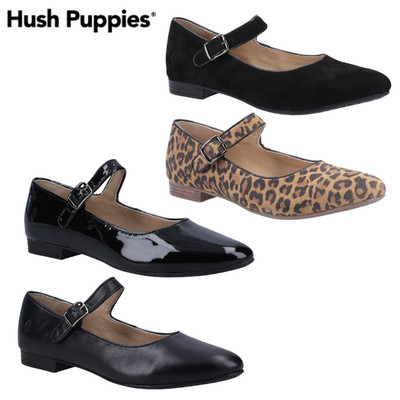 Hush Puppies Melissa Leder Ballerina Schuh Memory Foam Komfort Damenschuhe