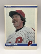 1984 Fleer Mike Schmidt #48 Philadelphia Phillies