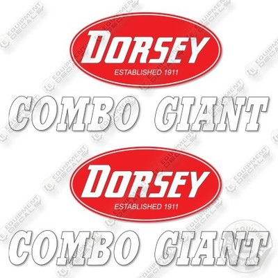 Fits Dorsey Combo Giant Decal Kit Trailer- 7YR OUTDOOR  3M VINYL!