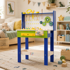 Baby Vivo Kinderwerkbank Holz Werkzeug Kinder...