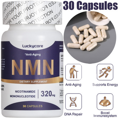 NMN Nicotinamide Mononucleotide 320mg 30 Capsules NAD+ Booster Anti-Aging Energy