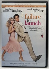 Failure to Launch DVD Full Screen Matthew McConaughey Sarah Jessica Parker 2006