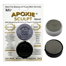 Aves Apoxie Sculpt - 2 Part Modeling Compound A  B - 1/4 Pound, Natural