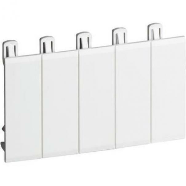 BTICINO MULTIBOARD COPRIFORO BIANCO 5 MUDULI CON PREFRATTURE F215FP