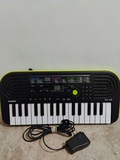 Casio SA-46 32-Key Mini Electronic Keyboard Synthesizer Green Black Tested