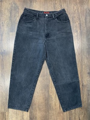 Vintage Sasson Modern Basic Women Black Jean Sz 18w Mom Loose Plus Denim Cotton