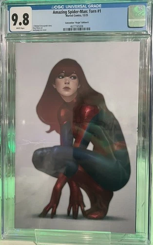 AMAZING SPIDER-MAN TORN #1 VIRGIN JEEHYUNG LEE excl SPIDERMAN MARY JANE CGC 9.8