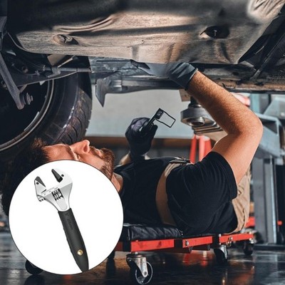 Adjustable Spanner Ratcheting Wrench Quick Multifunction Grip Opening Wrench