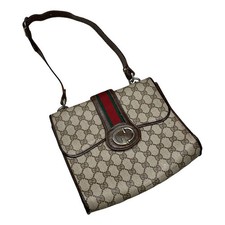 Borsa a mano Gucci Ophidia Dome in pelle grigia