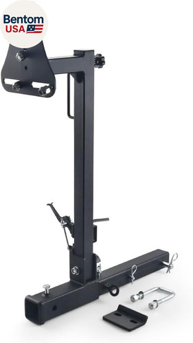 Adjustable RV Spare Tire Carrier Mount for Vans Suvs and Motorhomes, Fits 16" to