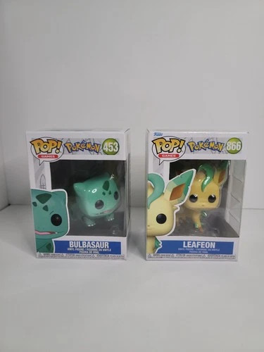 Funko Pop! Vinyl: Pokémon - Leafeon #866 & Bulbasaur #453 - NIB