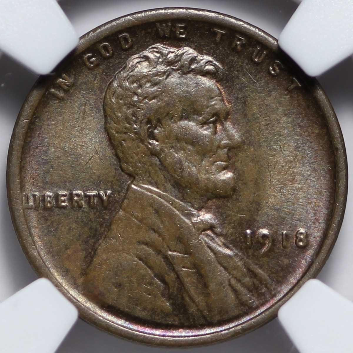 BU 1918 Lincoln Wheat Cent Penny NGC BRILLIANT UNC Original Bag