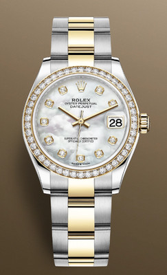 Rolex Datejust 31mm Diamond Bezel MOP and Diamond Dial 278383RBR Box & Papers