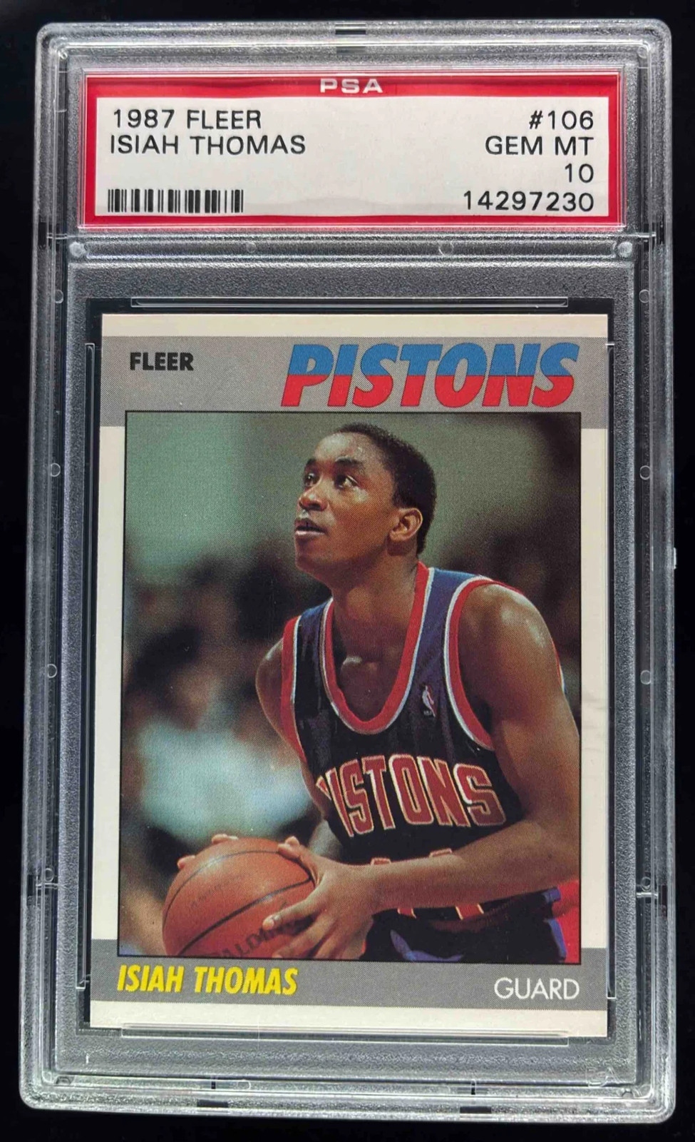 1987-88 Fleer #106 Isiah Thomas PSA 10