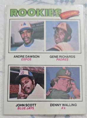 1977 Topps - Rookie Outfielders Andre Dawson, Denny Walling, Gene Richards #473