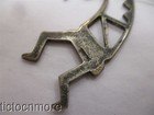 VINTAGE ZUNI INDIAN KOKOPELLI FLUTE PRIEST PIN ROCK ART BROOCH STERLING 2.5" — photo 5
