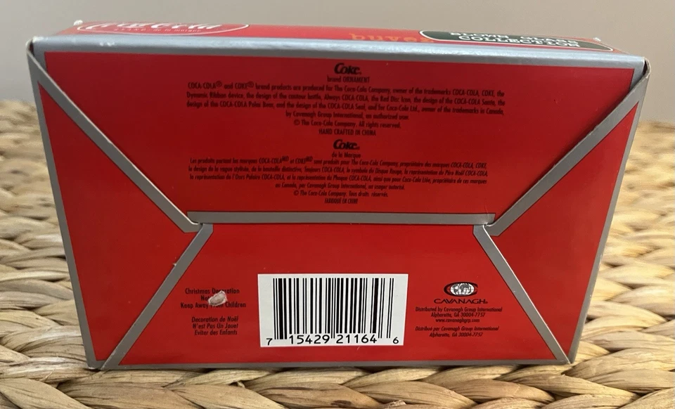 Colección de adornos de vidrio soplado Coca-Cola representa 6 botellas nuevo en caja Foto 2 de 4