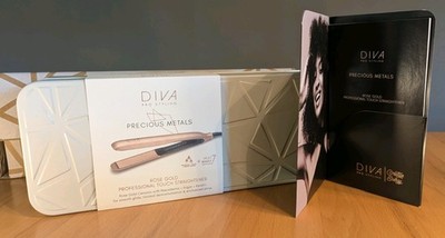 Diva Pro Styling Precious Metals Rose Gold  Professional Tough Straightener