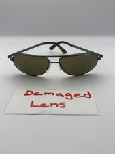 Tom Ford Sunglasses Mathias TF143 09J Mens Gray Aviator Green Damaged Lens