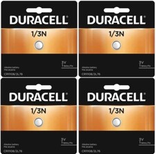 4 x 1/3N Duracell 3V Lithium Batteries  1/3 N, CR11108, 2L76, Photo  EXP 2028
