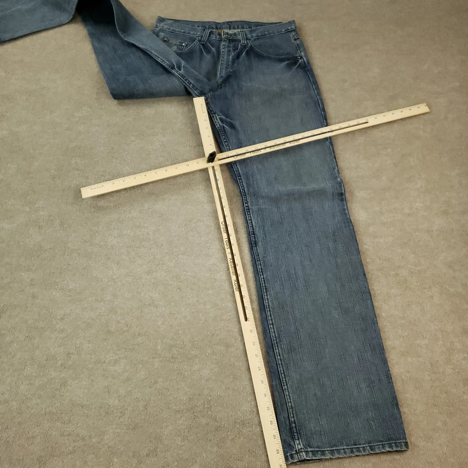 Pantalones de mezclilla para hombre Twenty X Three 33x35 azul bolsillos de pierna recta informales Foto 2 de 4