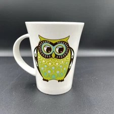 2013 Modern Blue Harbor Green, Brown, & Blue Owl Coffee Mug