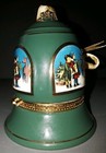 Mr. Christmas Musical Limoge  Holiday Bell Ornament. Plays Silent Night. Green. — photo 2